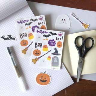 D011 Trick Or Treat Halloween Stickers
