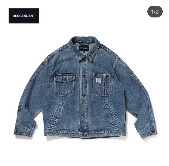 21AW DESCENDANT DIGGER DENIM JACKET 1 S-