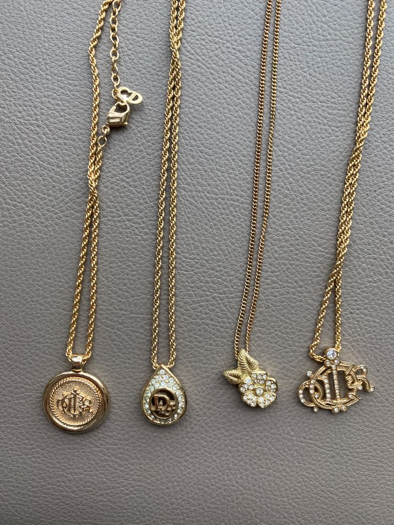 Vintage dior cheap necklace