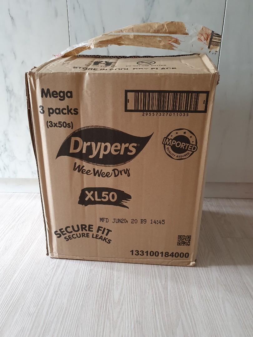 pampers drypers xl