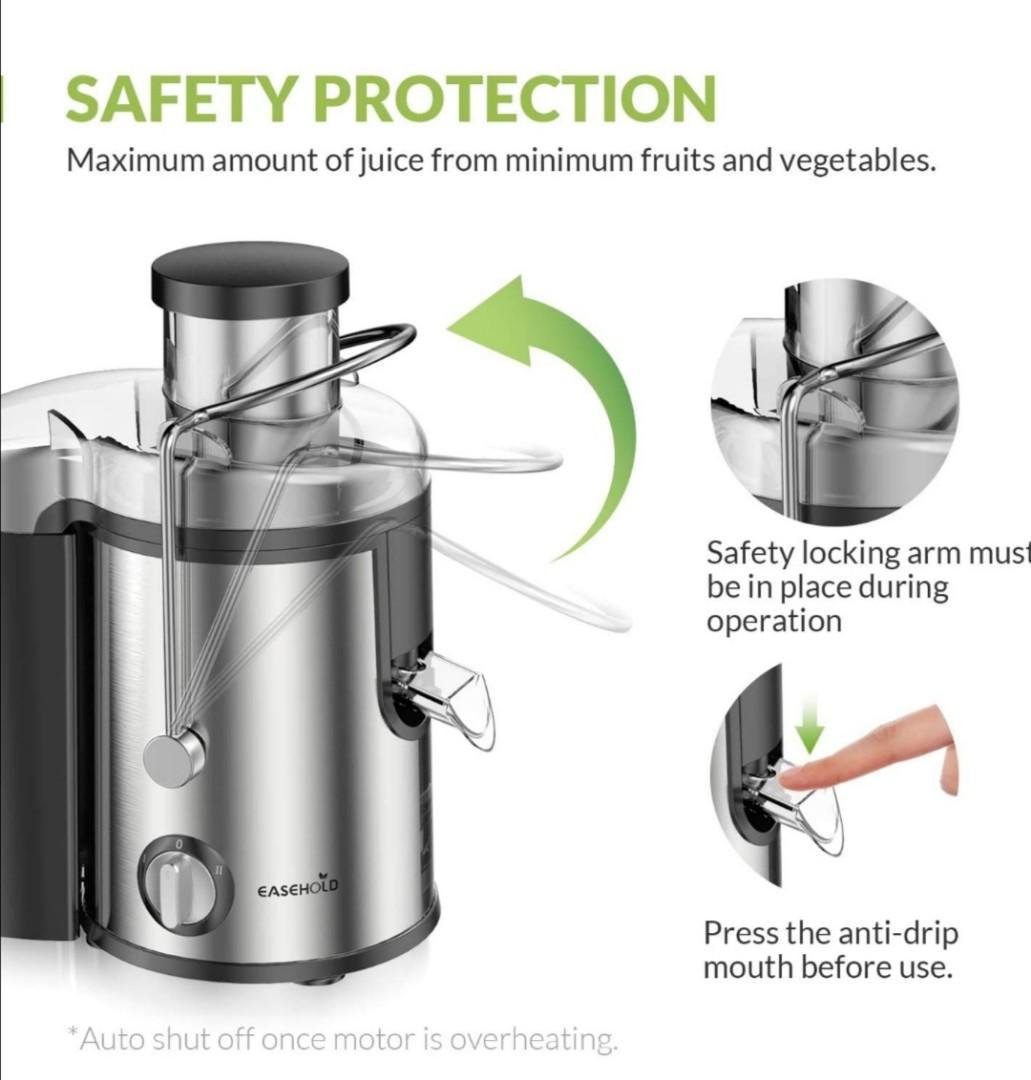 Easehold Juicer Machines Extractor 600W Centrifugal Juicers Electric