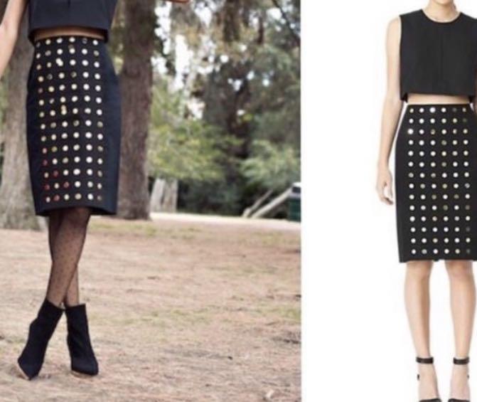 sequin polka dot top