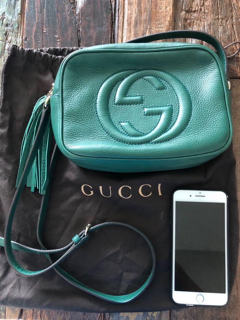 gucci green sling bag