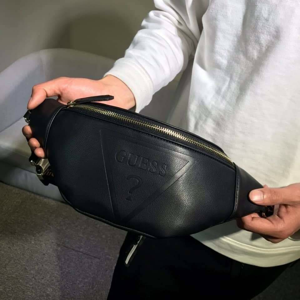 Guess belt bag on sale black