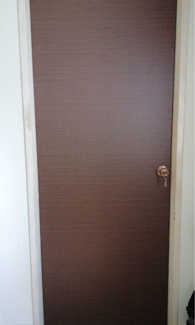 HDB full solid HPL laminate bedroom door62863075397377112