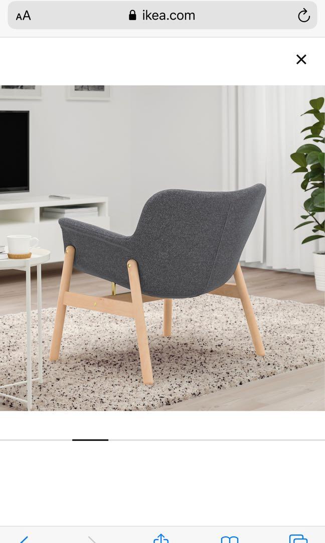 IKEA Armchair VEDBO, Furniture & Home Living, Furniture, Chairs on