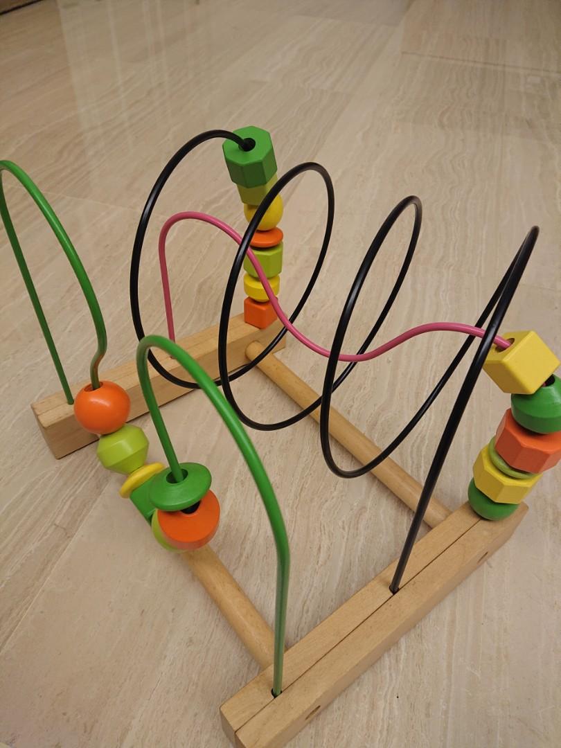 wooden bead maze toy ikea