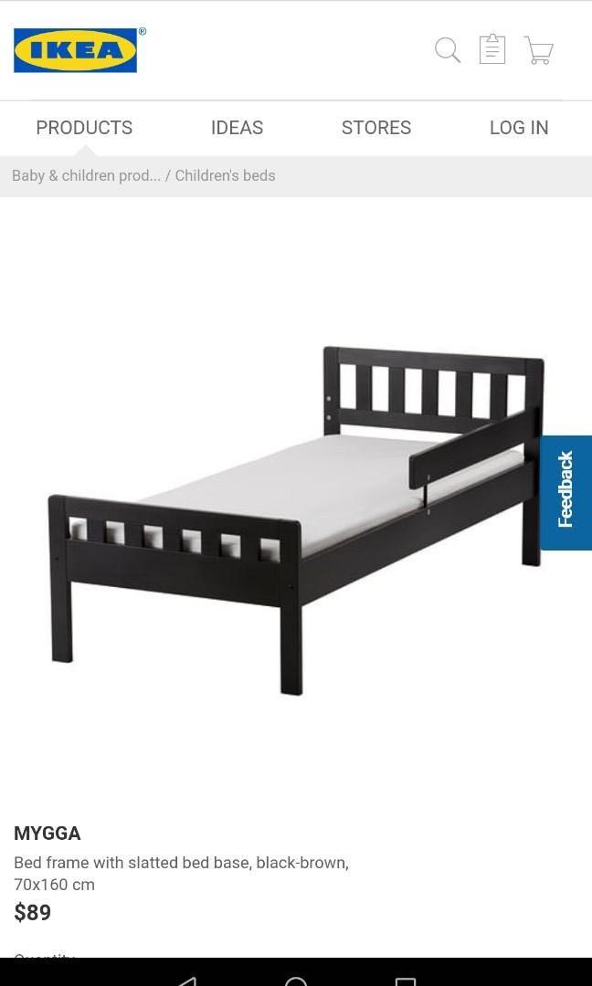 ikea bed frame and mattress for junior babies kids cots cribs on carousell