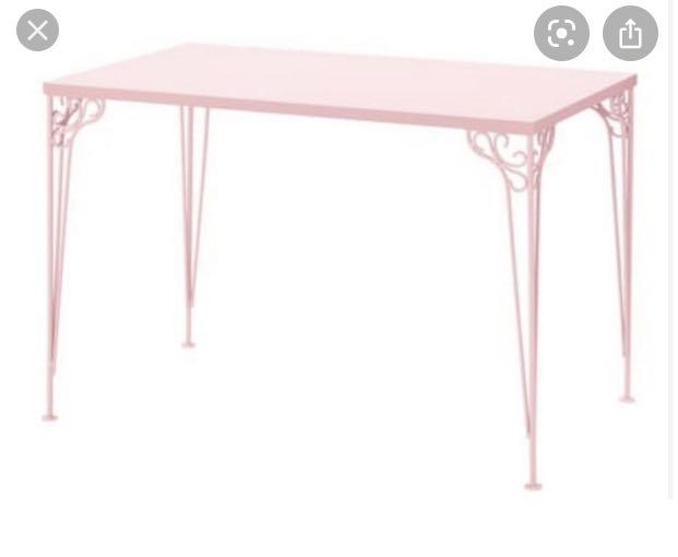 Ikea on sale pink table
