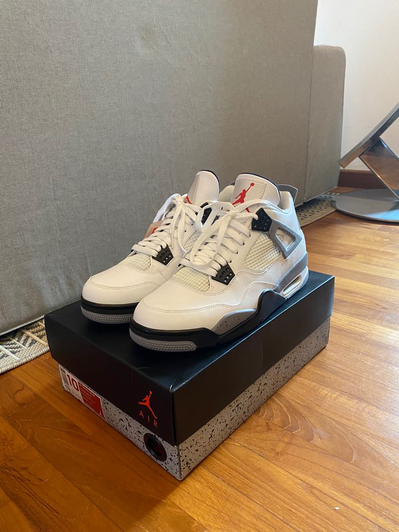 Air jordan 4 sales white cement 2012