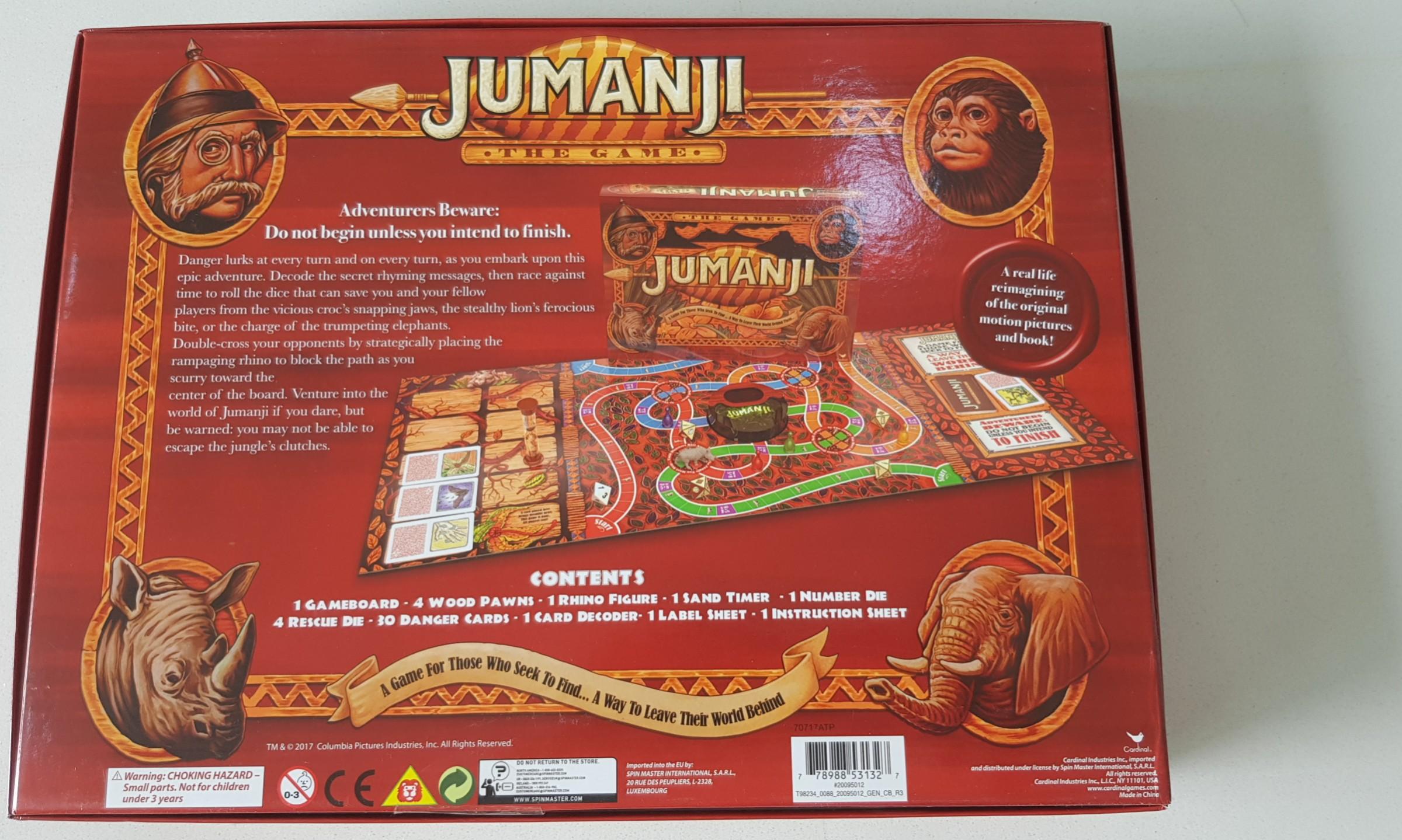 JUMANJI board game, Hobbies & Toys, Toys & Games on Carousell