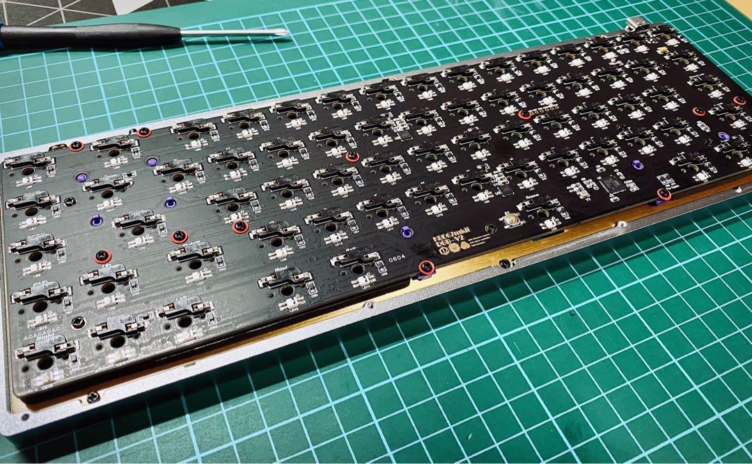 KBD67 V2 MKII Mechanical Keyboard Case with Brass Plate with Hotswap