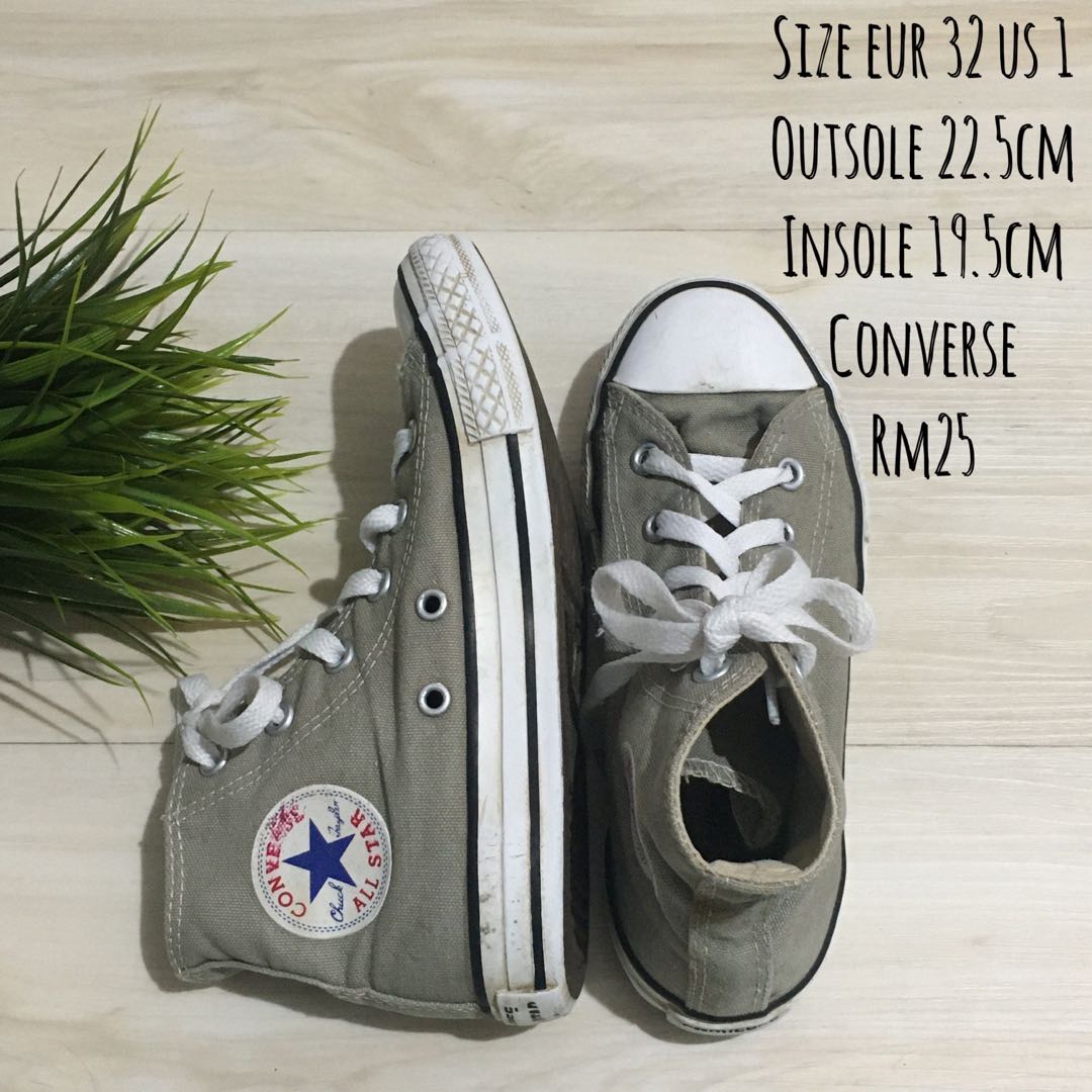 kids converse size 1
