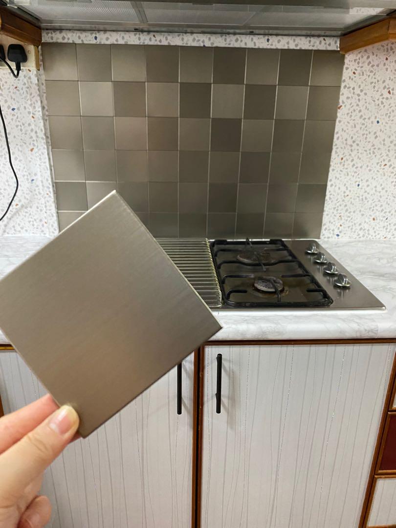 Kitchen Stainless Steel Sticker Furniture Home Living Bathroom Kitchen Fixtures On Carousell