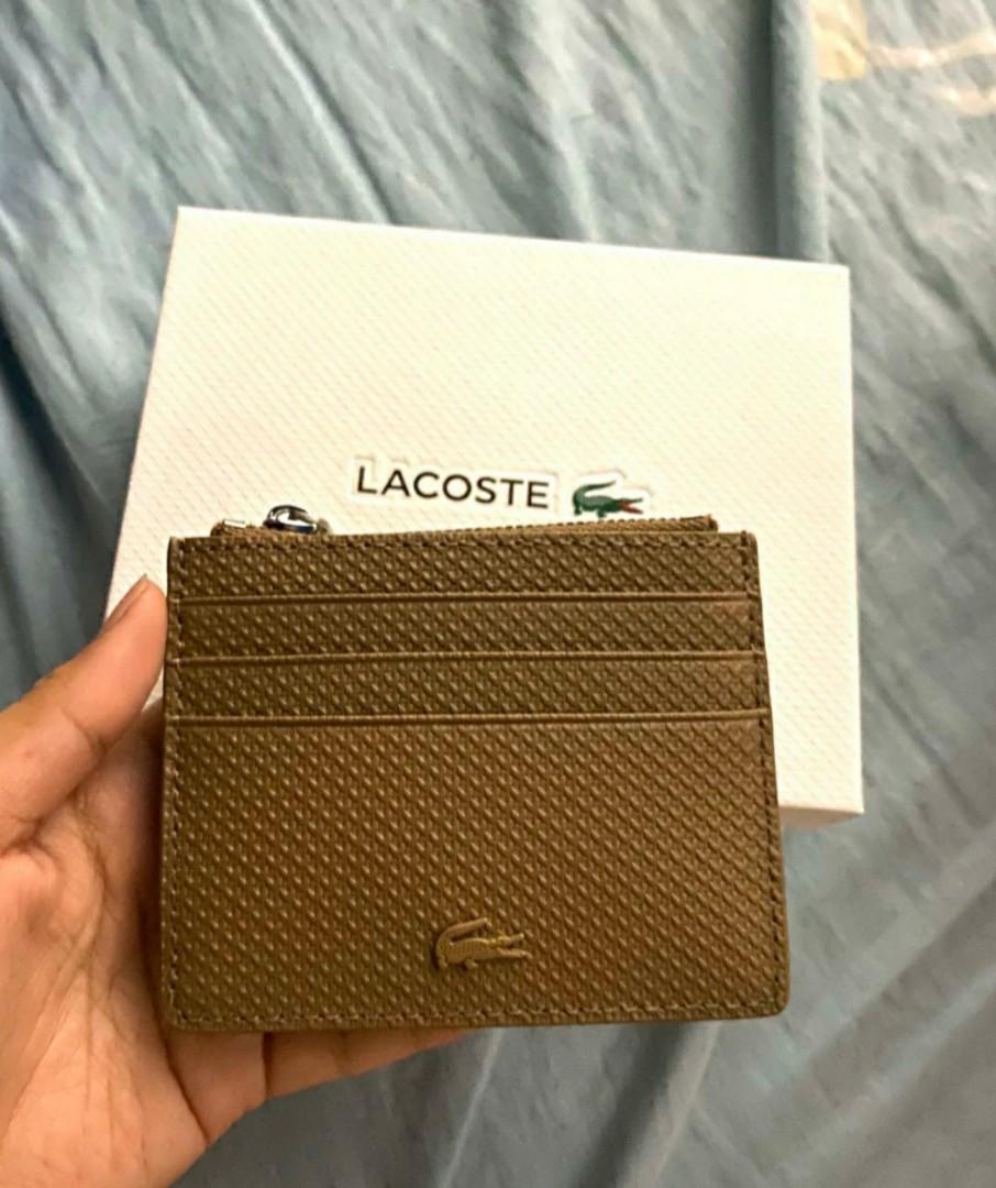 Lacoste Chantaco Classics Leather Card Holder Size One ZIN