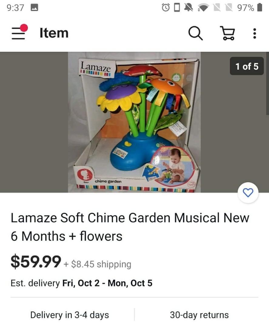 Lamaze soft shop chime garden
