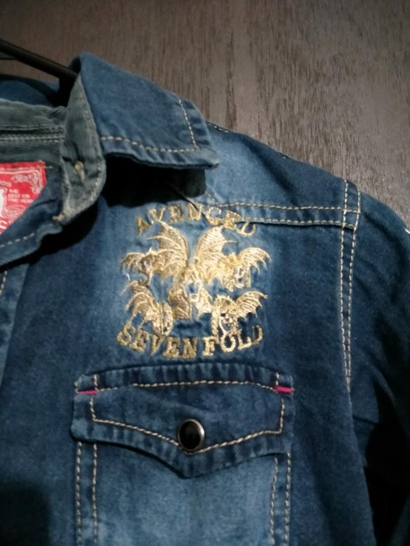 Avenged sevenfold denim discount vest