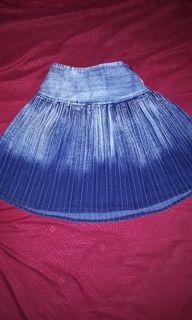 #lemarirapi Denim Flare Skirt