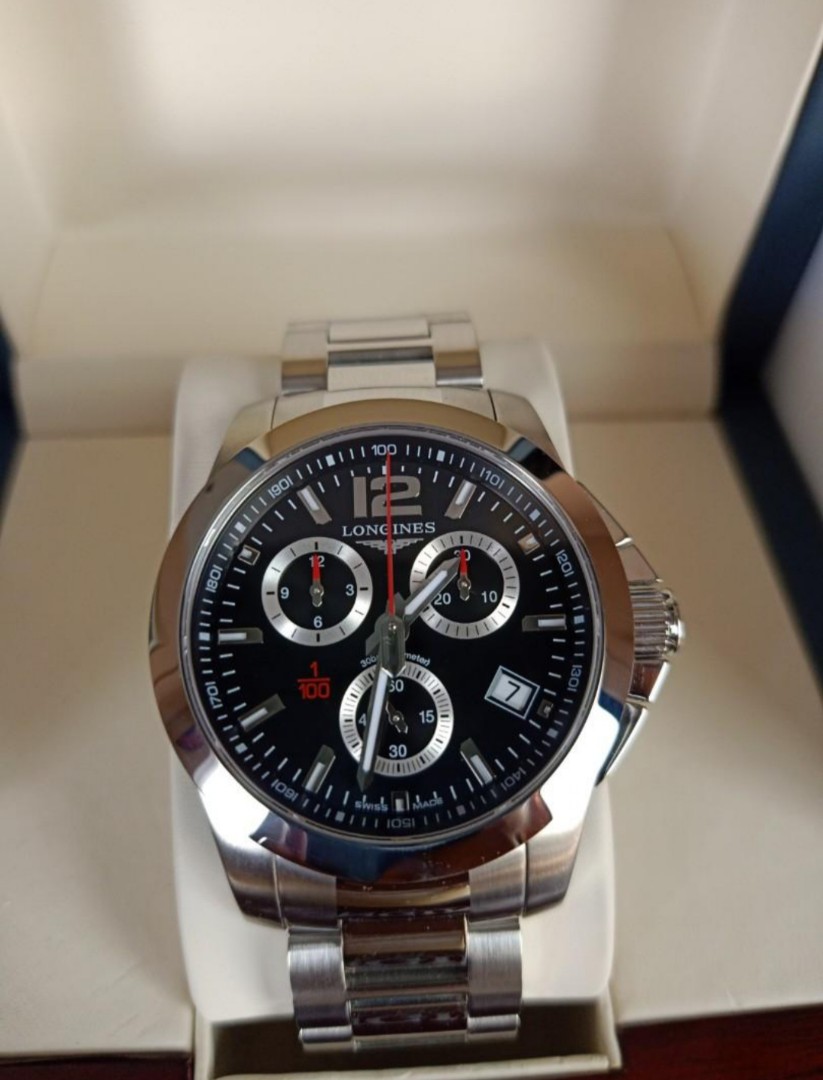 Longines conquest deals chronograph quartz