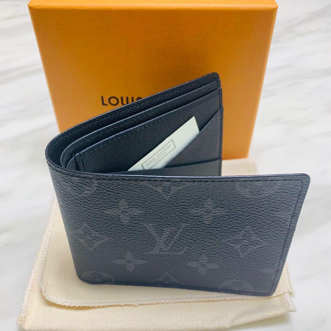 Louis Vuitton Pince Wallet Monogram Eclipse Canvas, Luxury, Bags