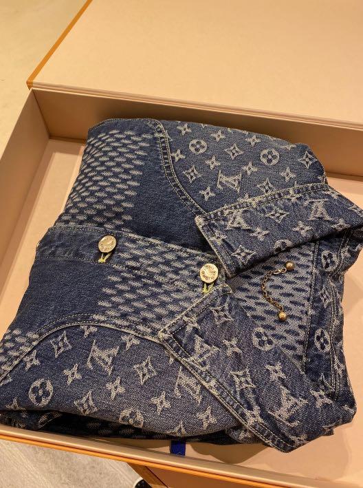 Louis Vuitton x Nigo Denim Jacket Blue (50), Men's Fashion, Coats, Jackets  and Outerwear on Carousell