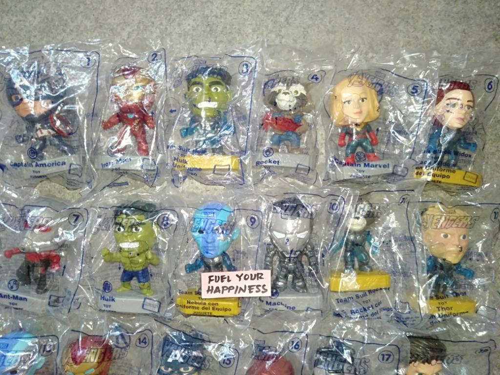 Mcdonalds avengers outlet toys 2019