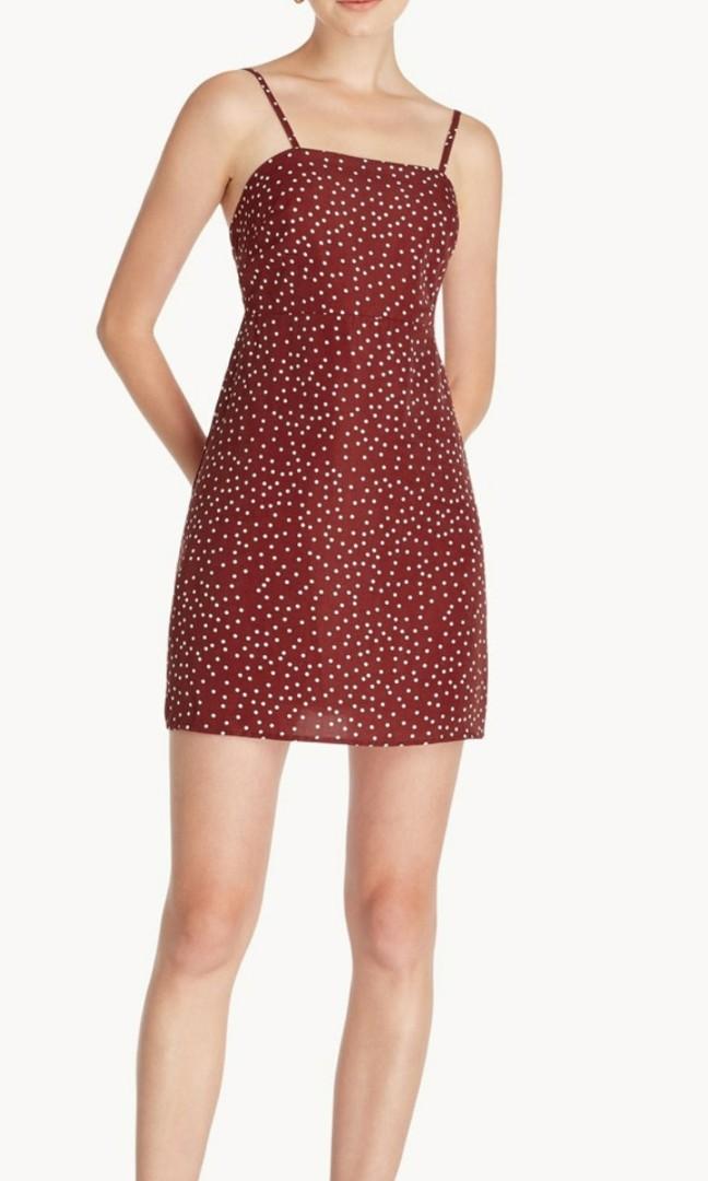 Red polka clearance dot slip dress