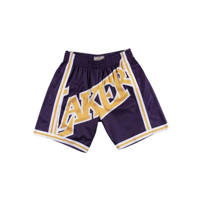 mitchell and ness big face shorts lakers