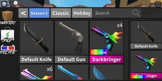 Roblox Murder Mystery 2 Toys Games Carousell Singapore - roblox murderer mystery 2 godly knives level 6 hack roblox