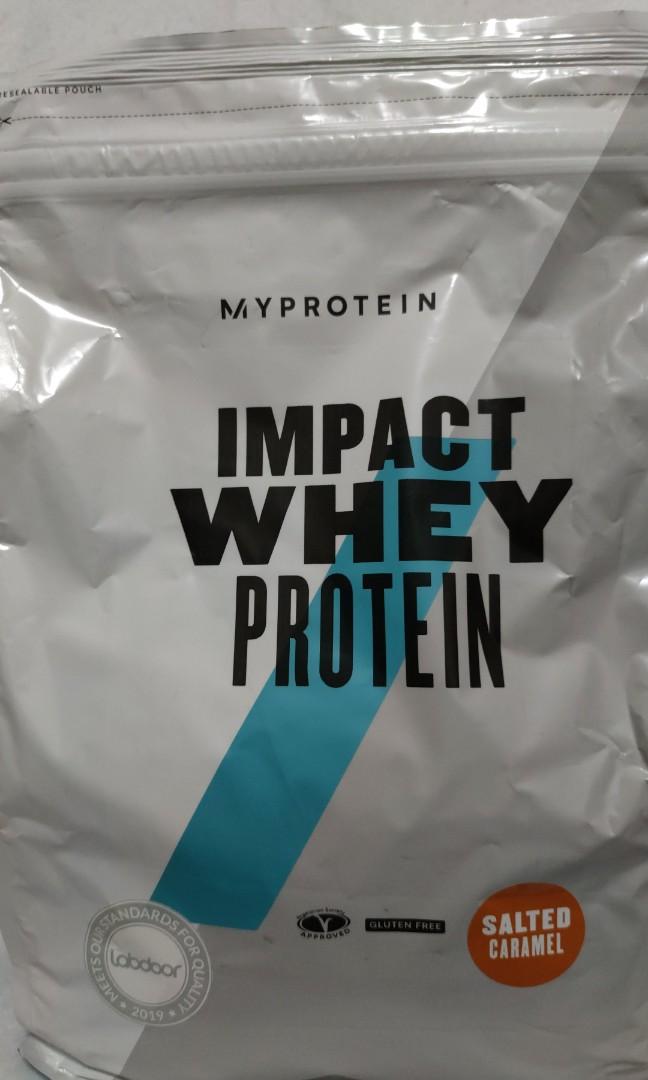 Myprotein Impact Whey Protein Salted Caramel 2.5kg with free Matcha ...