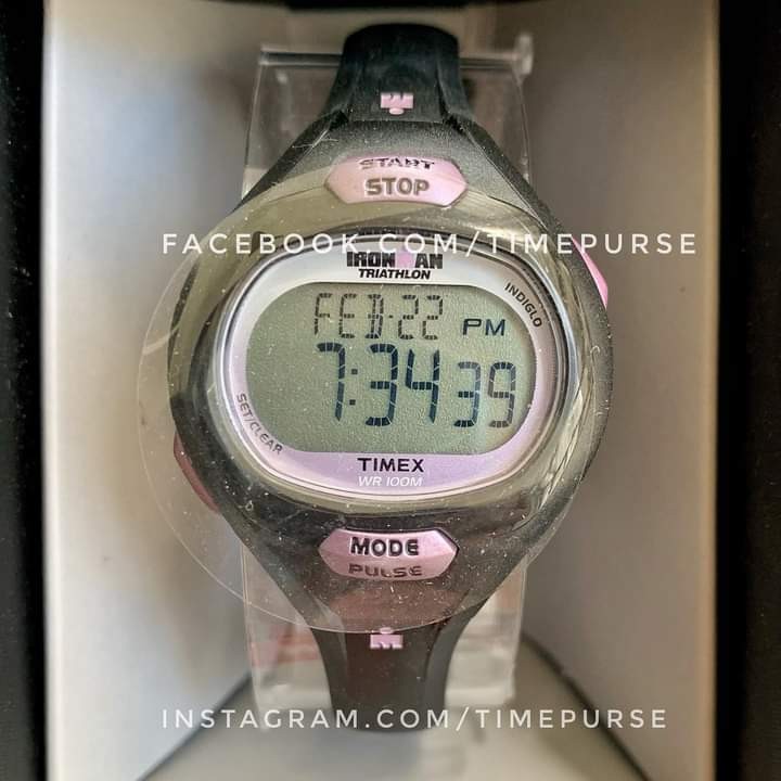Orig Timex Women s Ironman Triathlon Pulse T5K187 Black Purple