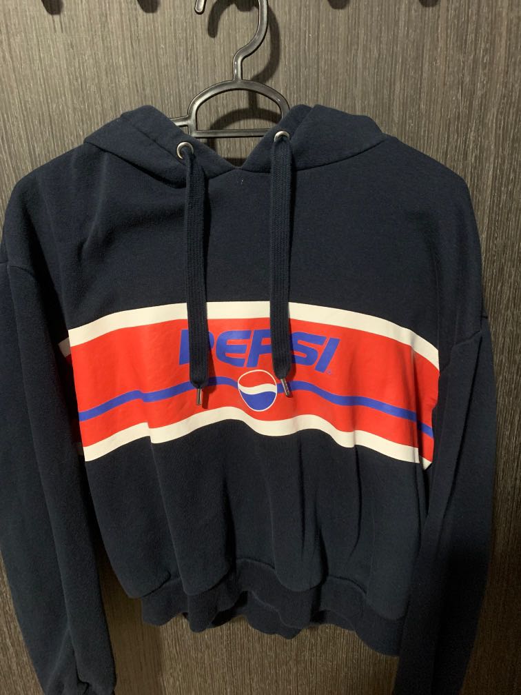 Pepsi Cropped Hoodie Women s Fashion Coats Jackets and Outerwear on Carousell