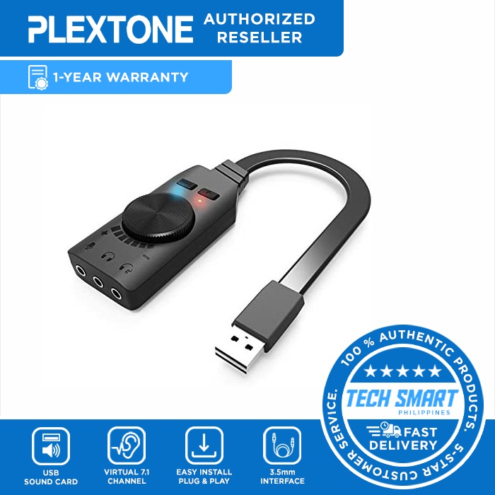 Plextone Gs Sound Card Virtual Channel Usb Adapter External Gs