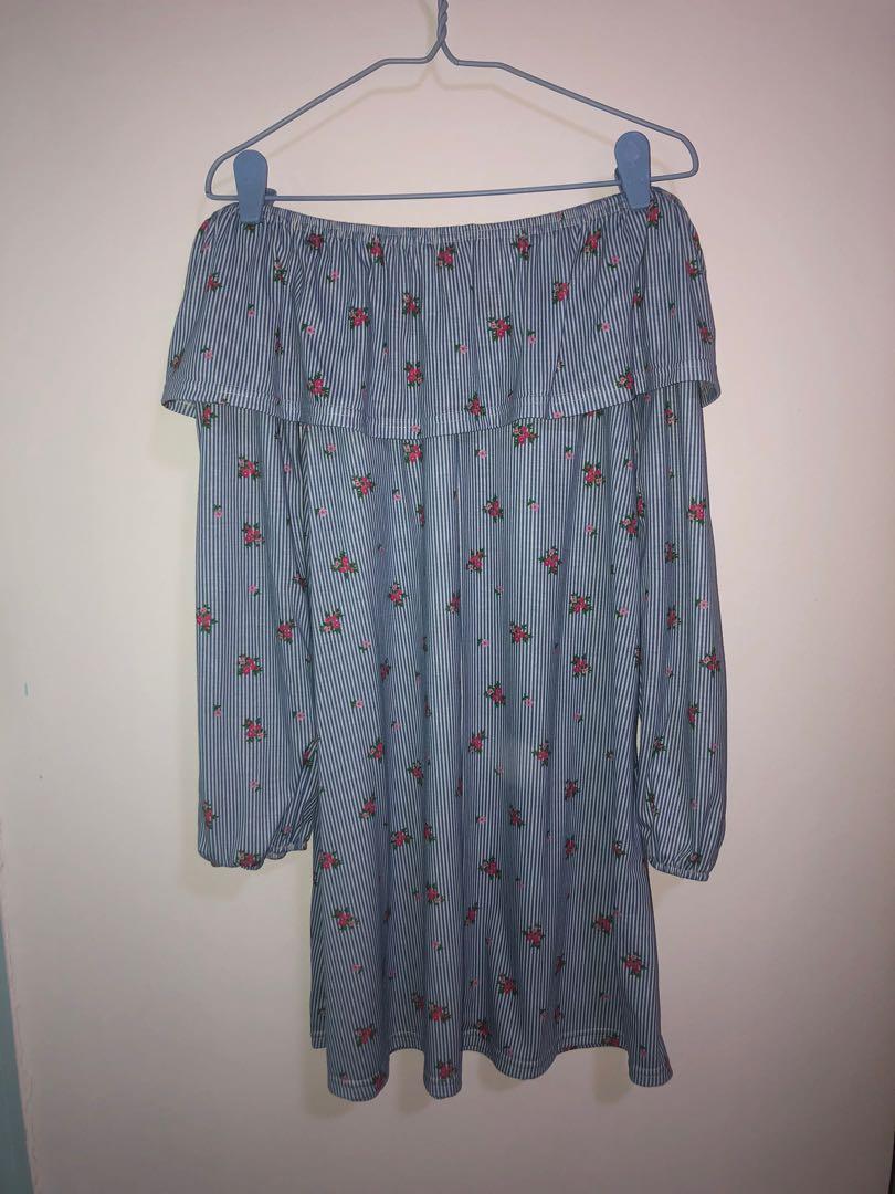 primark off shoulder dress primark elasticated bodice off shoulder summer cotton dress bnwt flower print