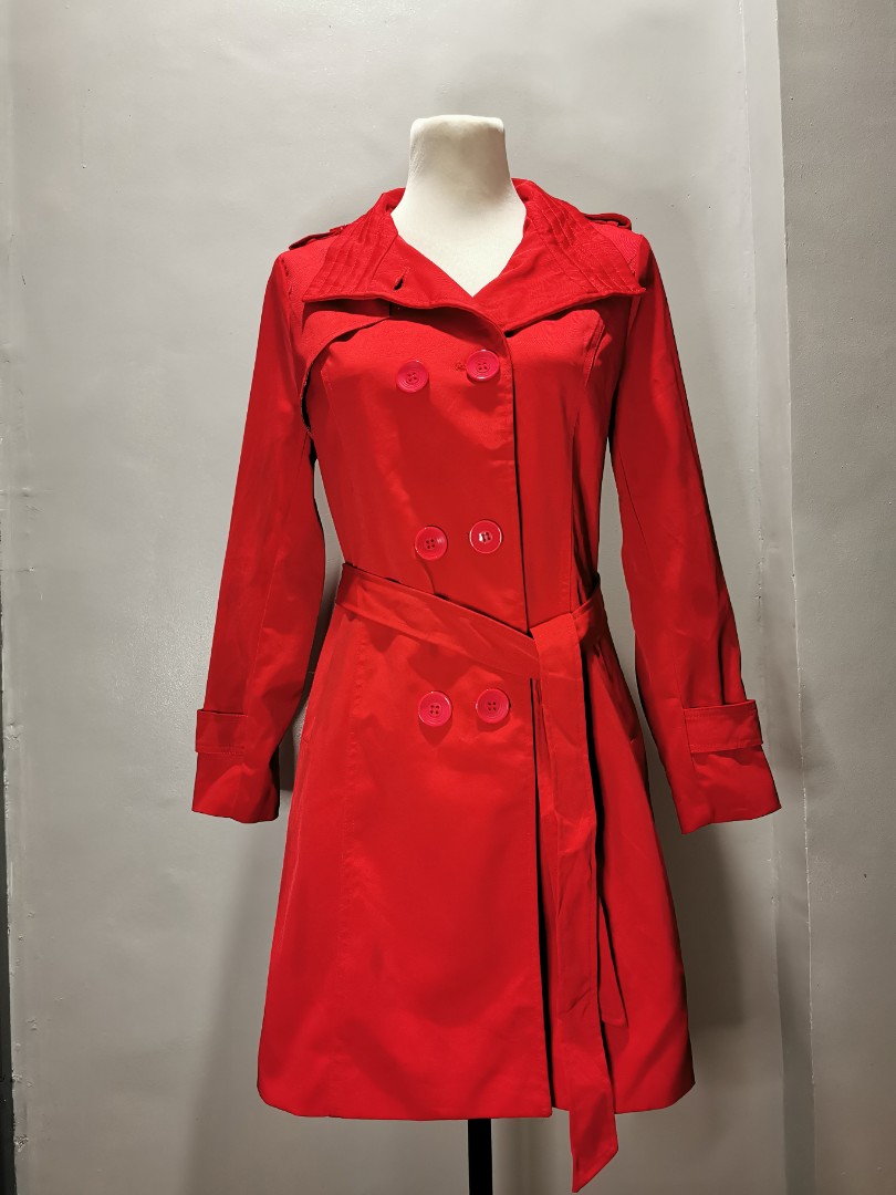 red trench coat cheap