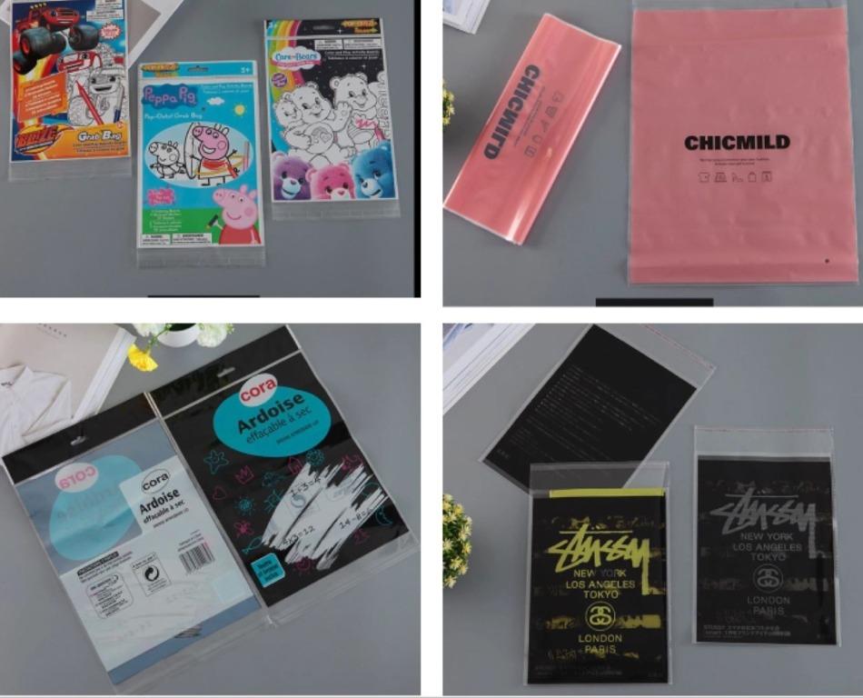 Custom clear poly bags clearance