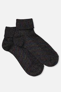 Rubi Glinda Rib Black Sparkle Socks