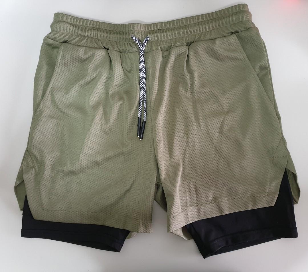 Sports shorts with inner tights, Men's 