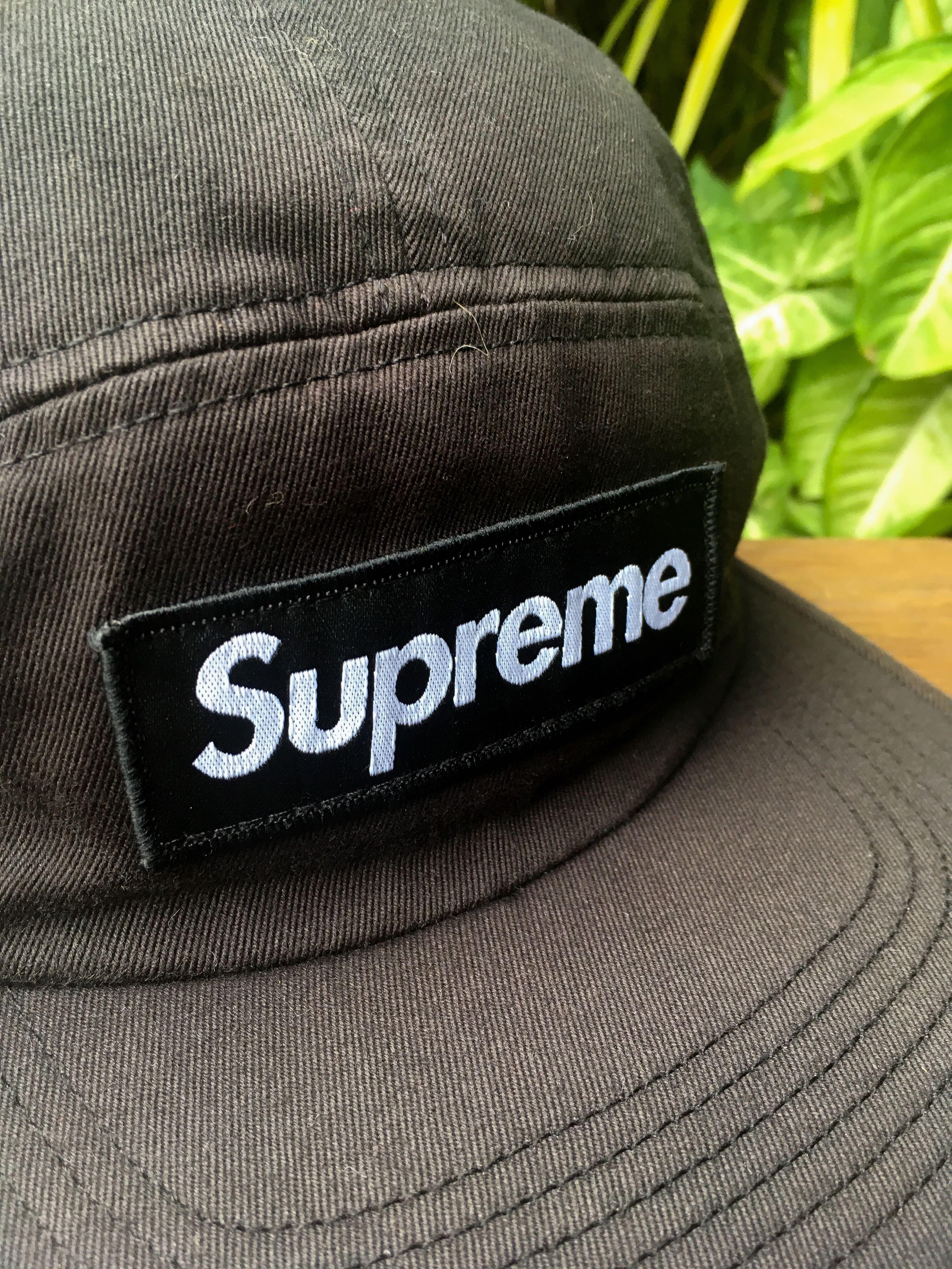 Supreme washed chino top twill camp cap fw18