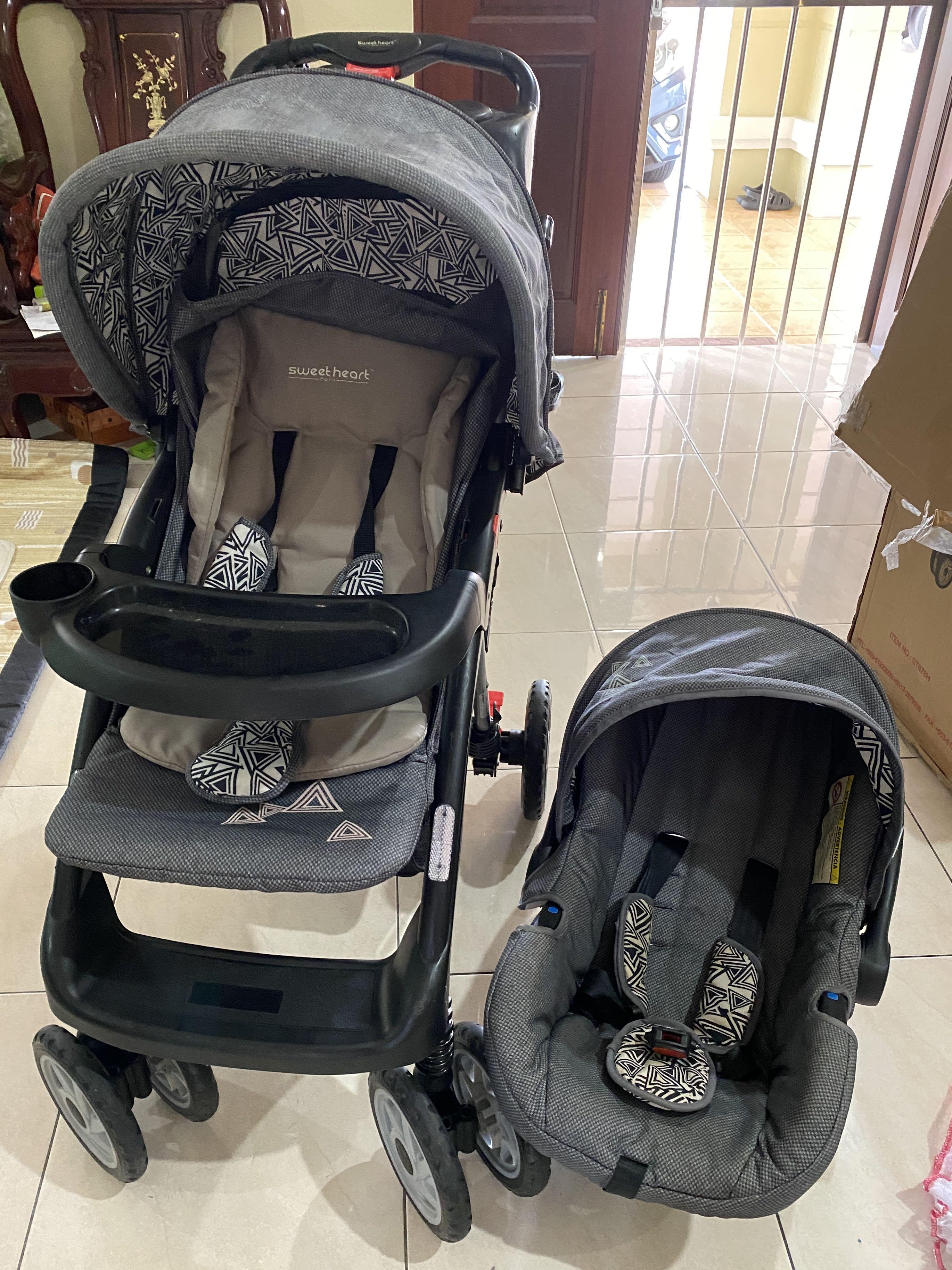 Sweet heart paris aluminium 2 in 1 stroller 2025