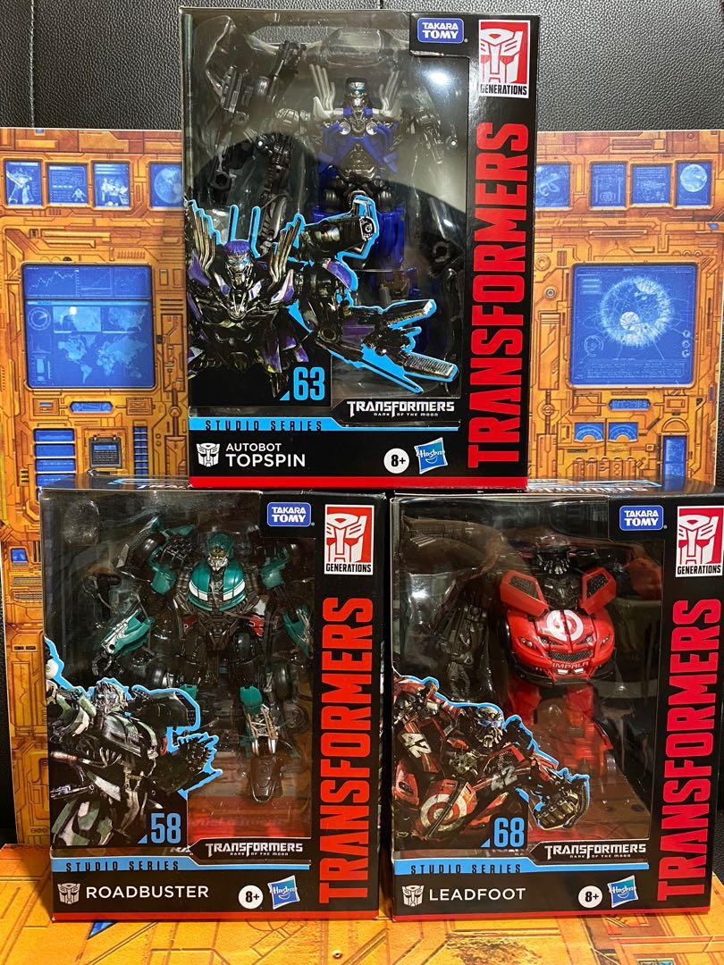 Transformers Studio Series Ss58 Ss63 Ss68 Roadbuster Topspin Leadfoot Toys Games Action Figures Collectibles On Carousell