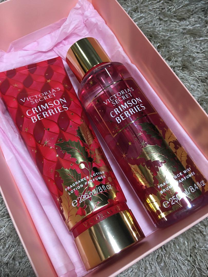 Victoria s Secret Crimson Berries Set