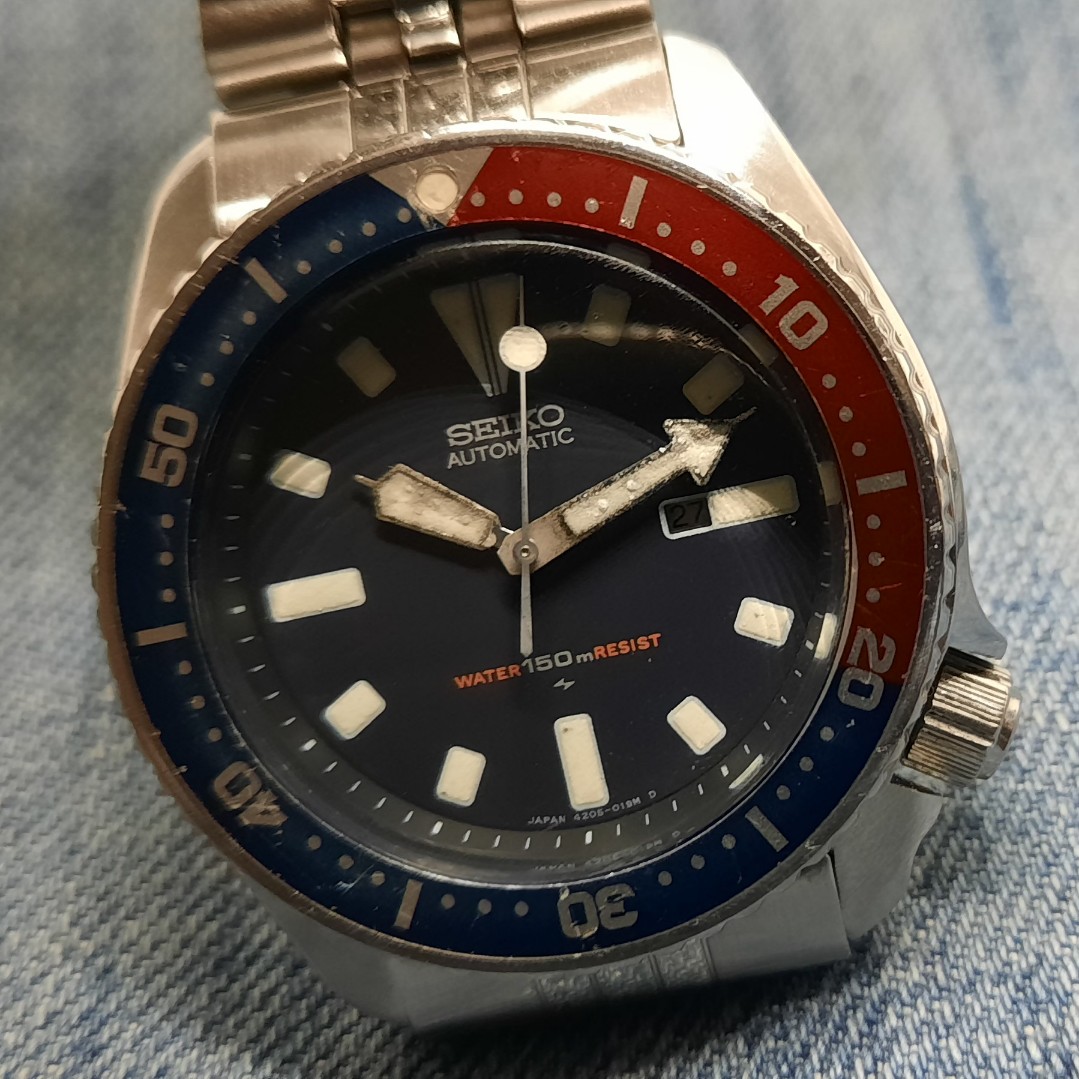 Vintage seiko pepsi best sale diver