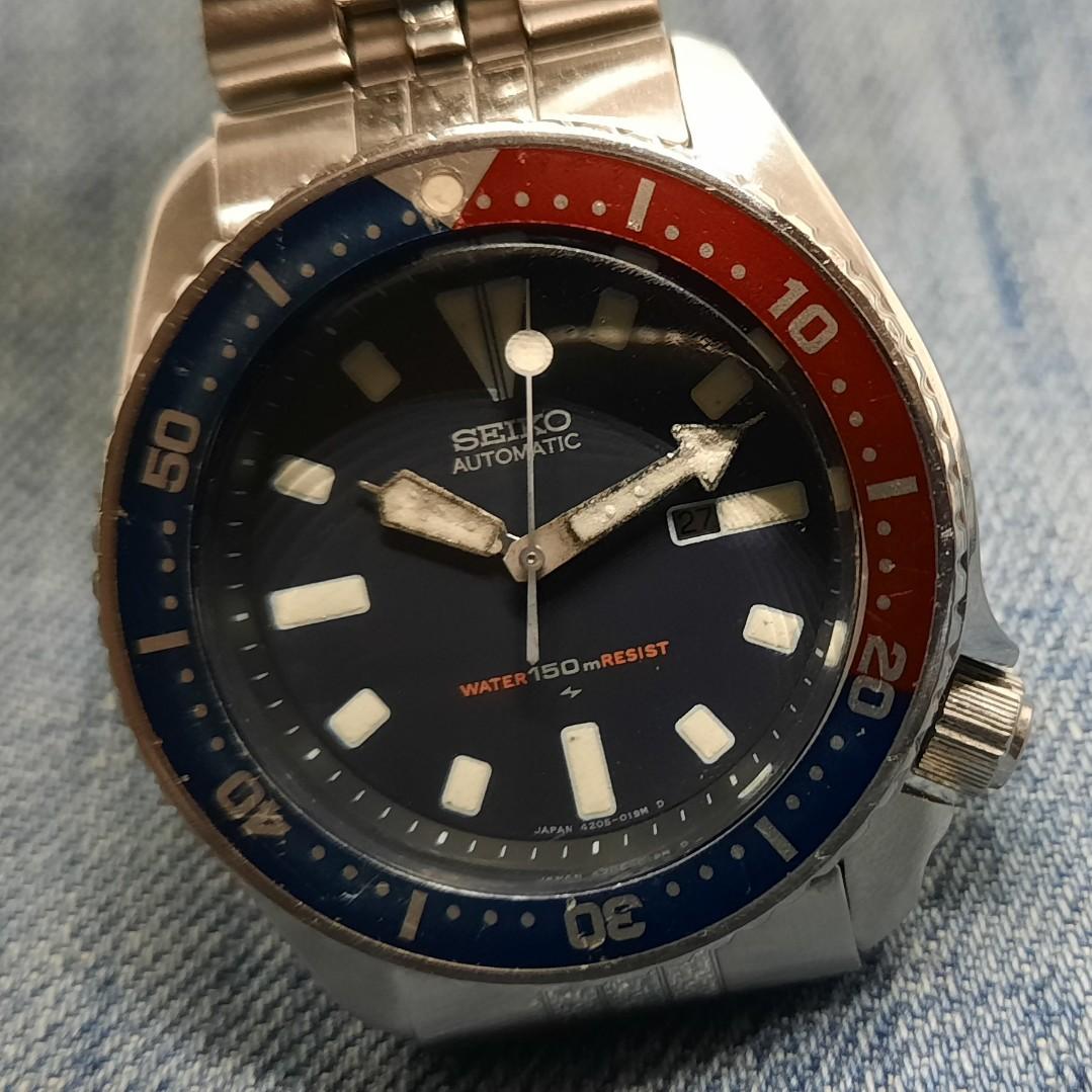 Vintage Seiko Pepsi 4205-0150 Scuba Diver Automatic Men's Watch, Women's  Fashion, Watches & Accessories, Watches on Carousell