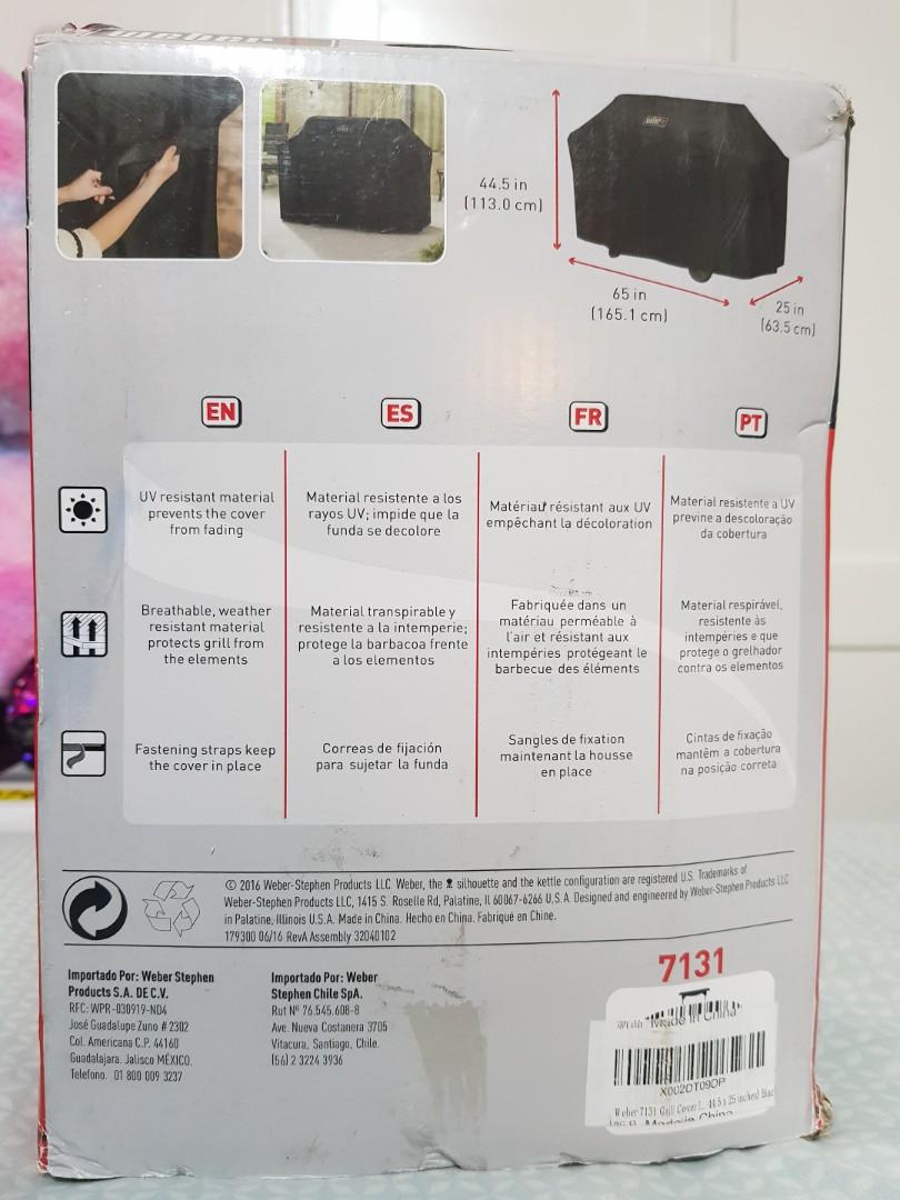 Weber Premium Grill Cover (Category: BBQ, Grills & Hotpots) located in Quezon City. Submitted by tikboydabigboy.tikboydabigboy (Listing ID 1039363498, Image 3). Description: Weber Premium Grilm Cover Model 7131 Fits Genesis ii and Genesis ii LX Models.