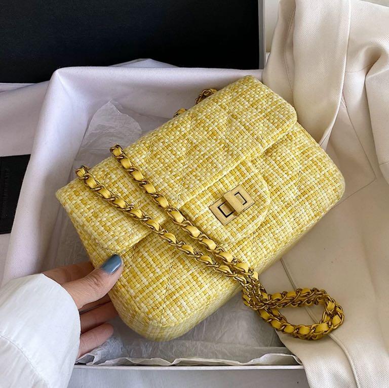 Tweed chain bag shop