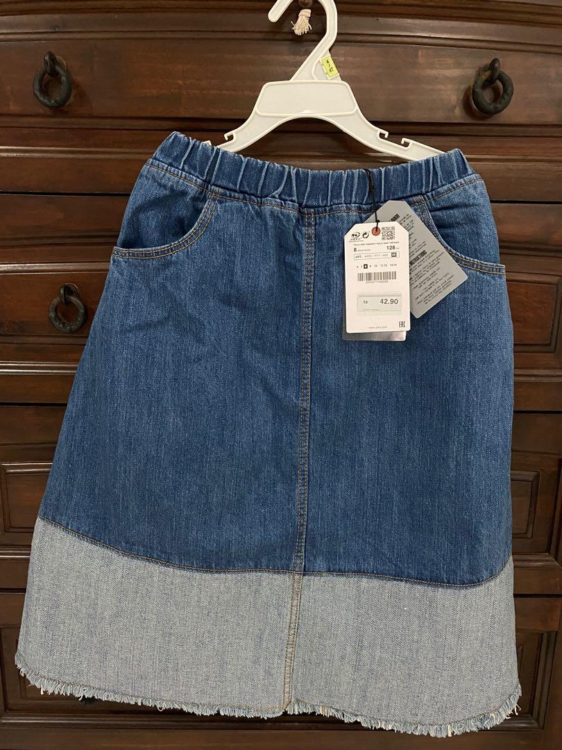 Girls midi denim skirt clearance