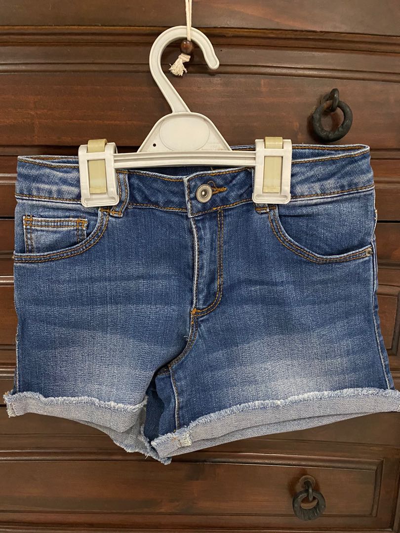 Zara Girls denim shorts Babies Kids Babies Kids Fashion on Carousell