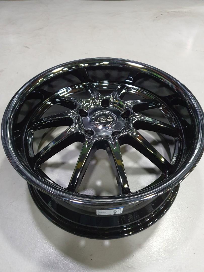 17 inch black sales and chrome rims