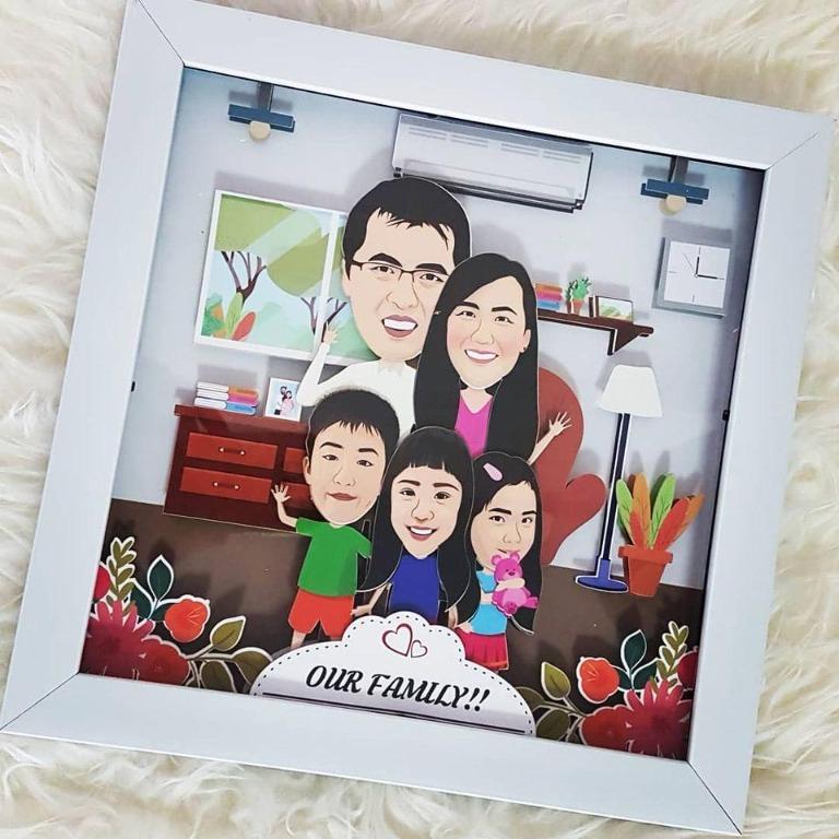 Download 3d Frame Caricature Illustration Drawing Personalised Gifts Hobbies Toys Stationery Craft Art Prints On Carousell